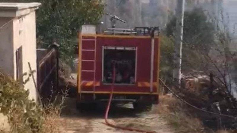 Ev yangını korkuttu, yürekler ağza geldi