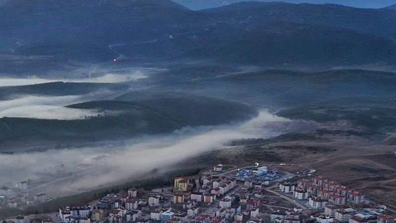  Konya’nın denizini sis kapladı, görsel şölen sundu