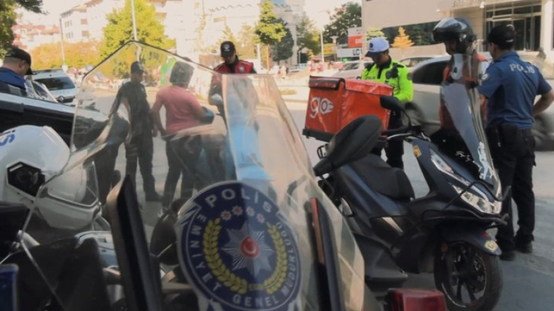 Beyşehir ve farklı ilçelerde motosiklet denetimleri