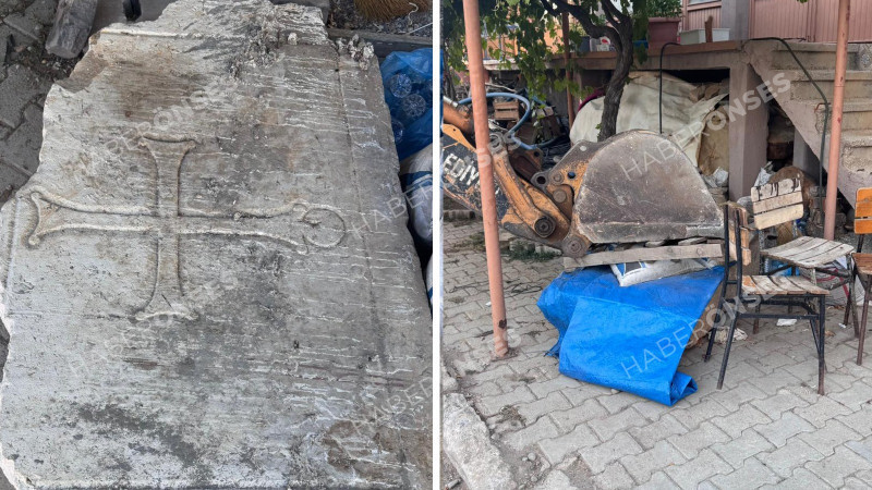 Dernek binası tadilatında ortaya çıkarıldı...