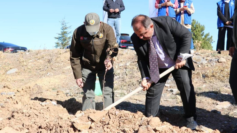 Ebediyete intikal eden Kaymakam Yusuf Özdemir anısına hatıra ormanı