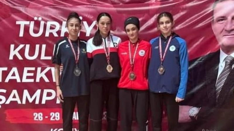 Beyşehirli sporcular kulüplerine gümüş ve bronz madalya kazandırdı