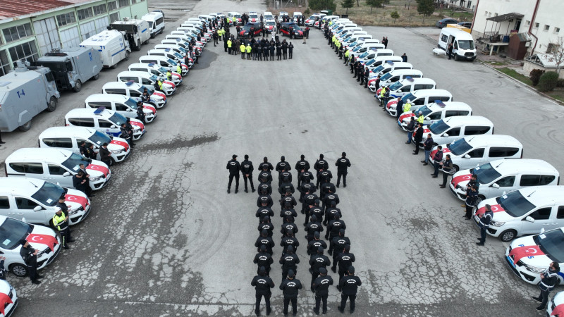 Polis Teşkilatı filosunu 55 yeni araç takviyesi ile güçlendirdi