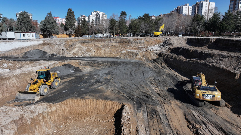 Şehir kütüphanesinin inşaat çalışmaları başladı