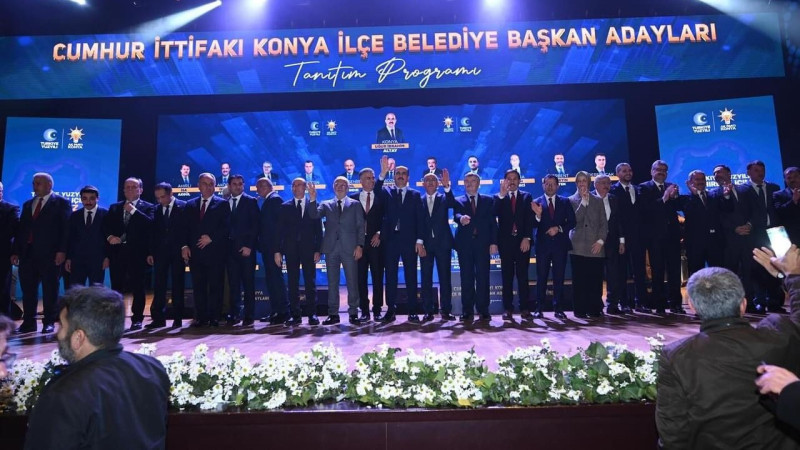 Cumhur İttfiakı'nın Konya ilçe belediye başkan adayları tanıtıldı