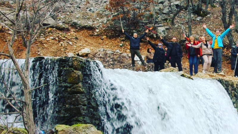 Doğa tutkunları Aygır Şelalesi'nde buluştu