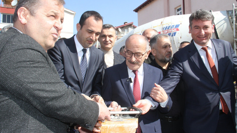 Beyşehir'e TOBB tarafından yaptırılacak 8 derslikli ana okulunun temeli dualarla atıldı