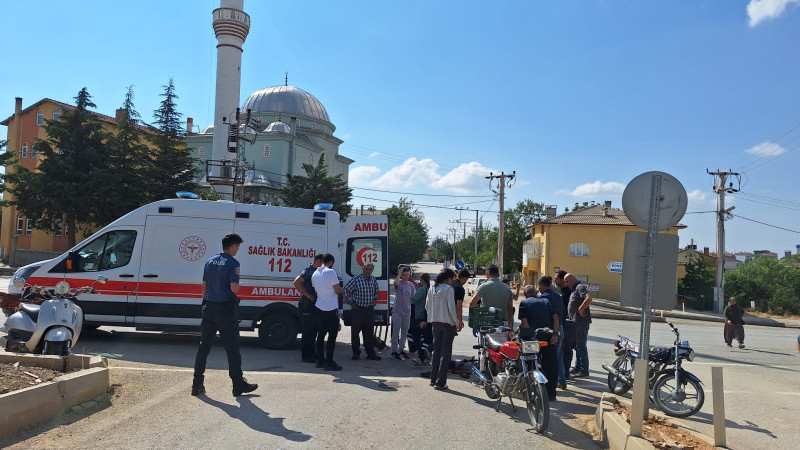 Hüyük’teki kazada motosiklet sürücüsü yaralandı