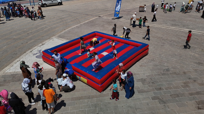 Beyşehir'de çocuklar eğlenceye doydu