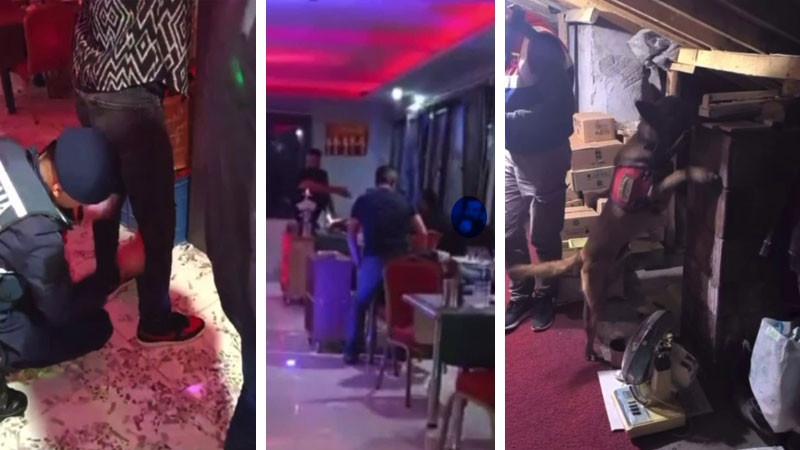 Hüyük'te içkili restoranlar ile gazinolara şok baskın