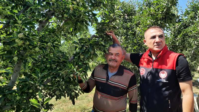 Beyşehir'de elma üreticisi ile buluşma