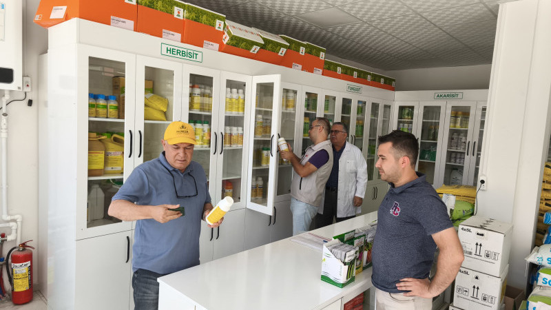 Beyşehir'de bitki koruma ürünü bayileri denetlendi