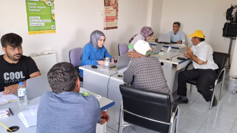 Beyşehir'de genel tarım sayımı sürüyor