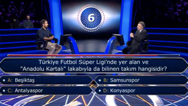 Milyoner’de Konyaspor sorusu elenmesine yol açtı